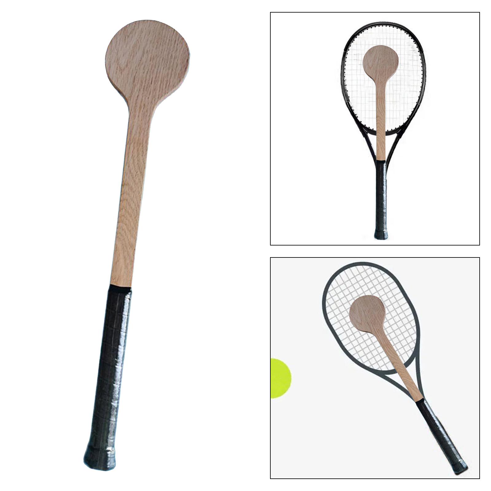 Tennis Pointer Wooden Tennis Spoon Beginner Mid Tennis Sweet Spot Practice