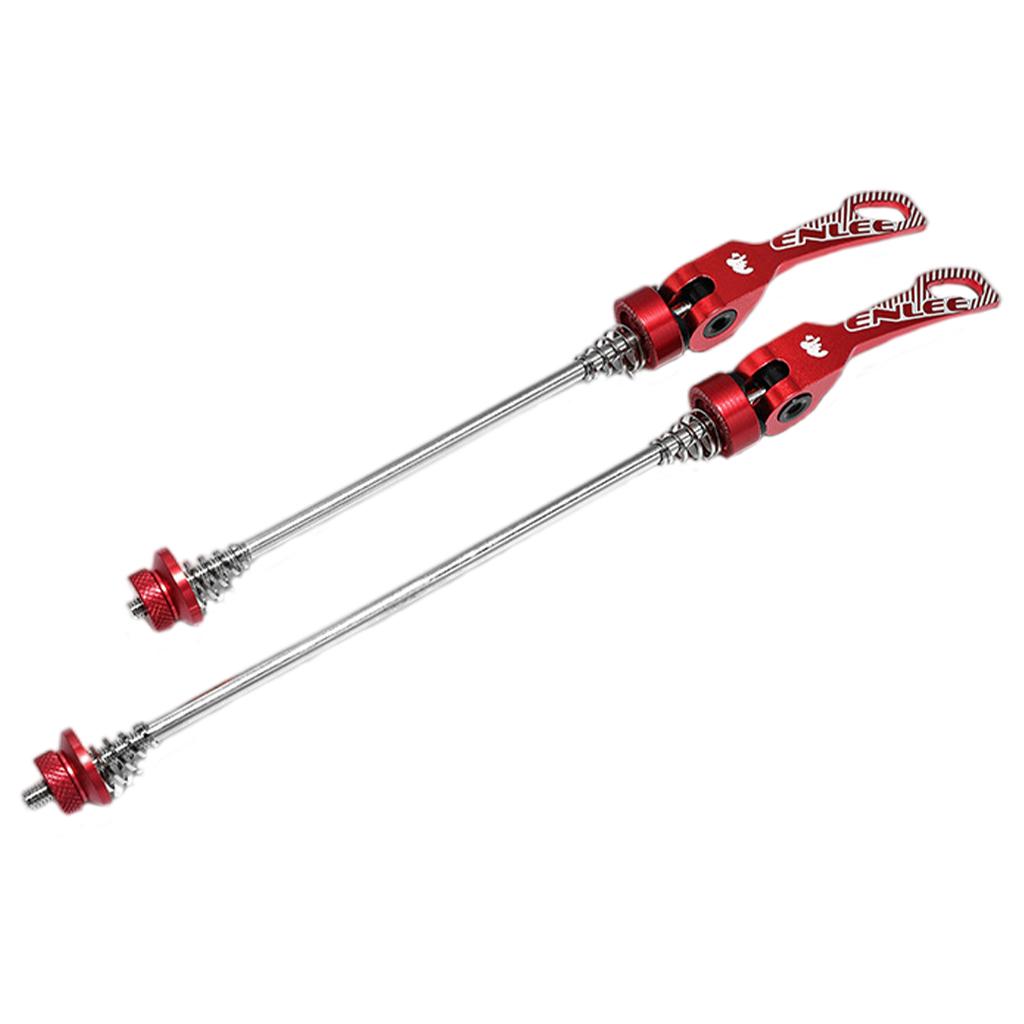 2Pcs Lightweight Bike Quick Release Skewer 100/135mm Bicycle Red