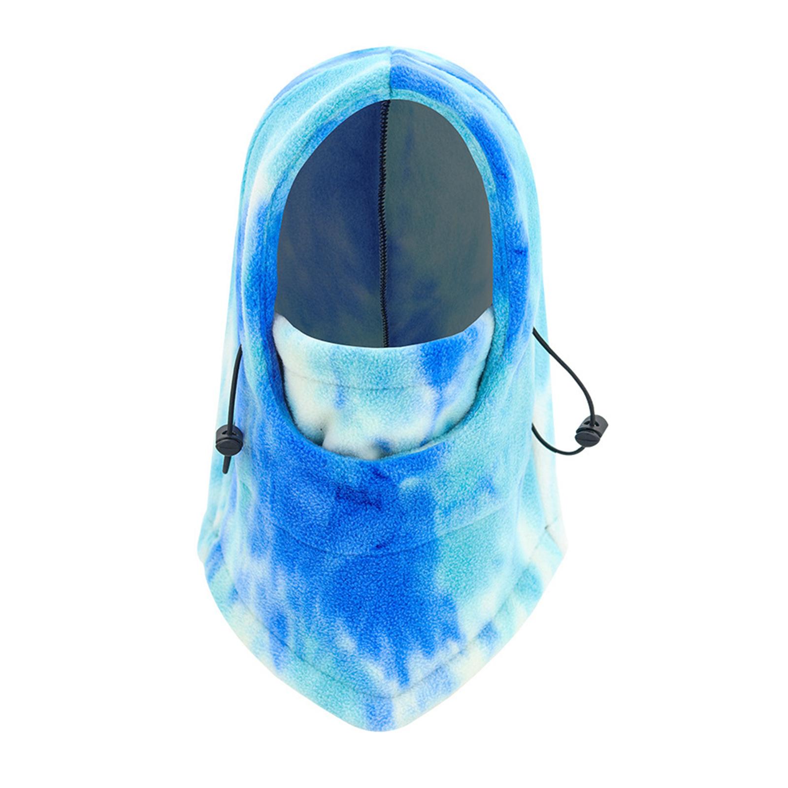 Breathable Full Face Mask Balaclava Neck Warmer Hood Winter Sky Blue