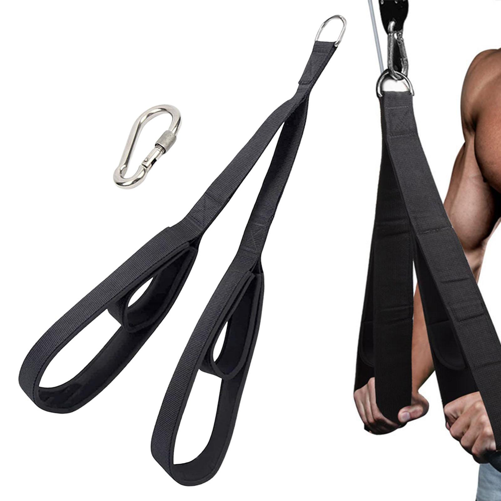 Tricep Rope Pull Down Pulley System Overhead Pull Back Comfortable Cable