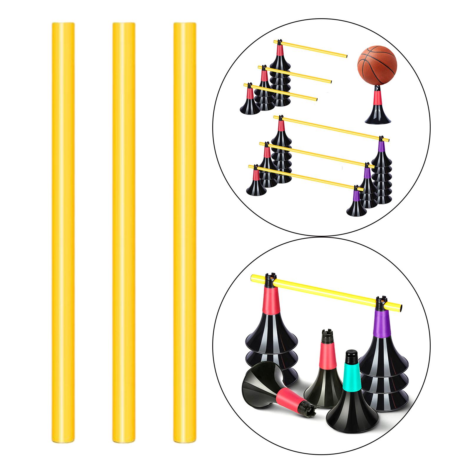 3 Pieces Soccer Training Markers Splicedable, for Soccer Practice Traning Poles