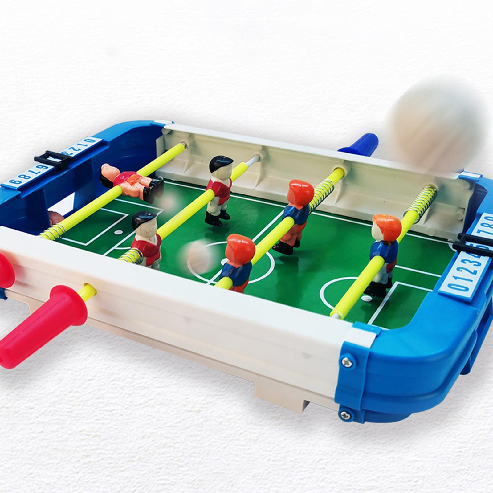 Foosball Table Tabletop Football Game Interactive Toy for Game Rooms Kids Yellow