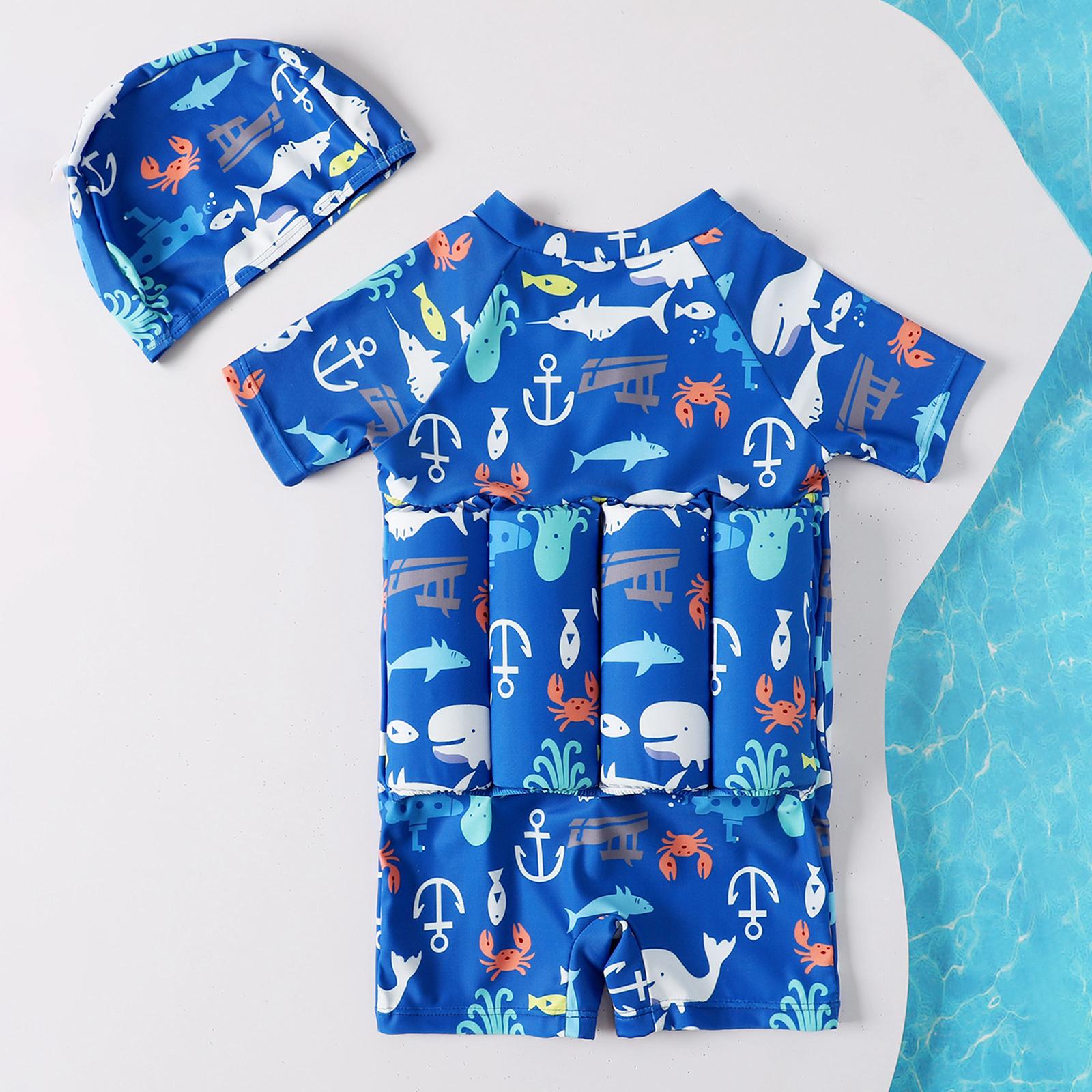 Kids Buoyancy Swimsuit Swim Vest Float Clothing Costume Toddler Bathing Size 120