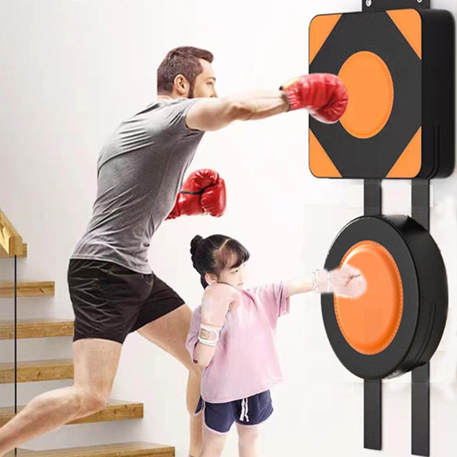 Wall Mounted Punching Pad PU Leather Training Pad for Kickboxing Karate Square