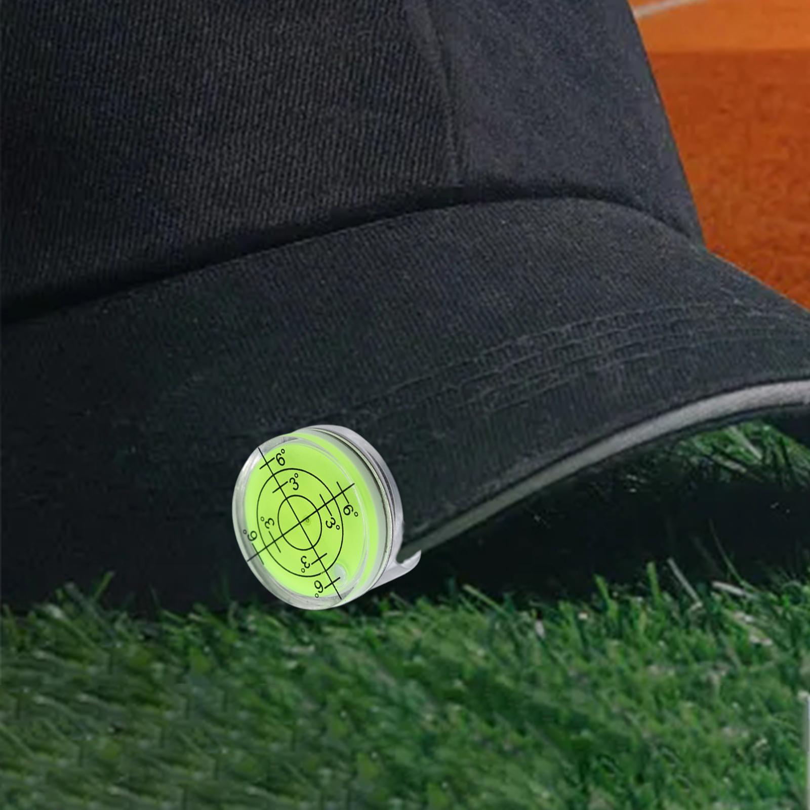 Golf Hat Clip Ball Marker Golf Alignment Reader Tool Golf Putting Aid Reader Green