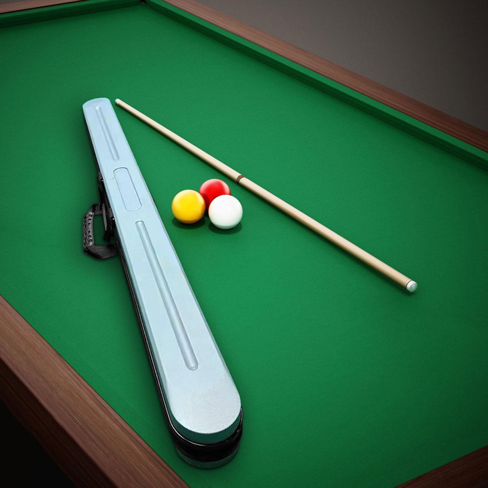 Billiard Stick Carrying Case PVC with Adjustable Shoulder Strap Carrying Bag Silver