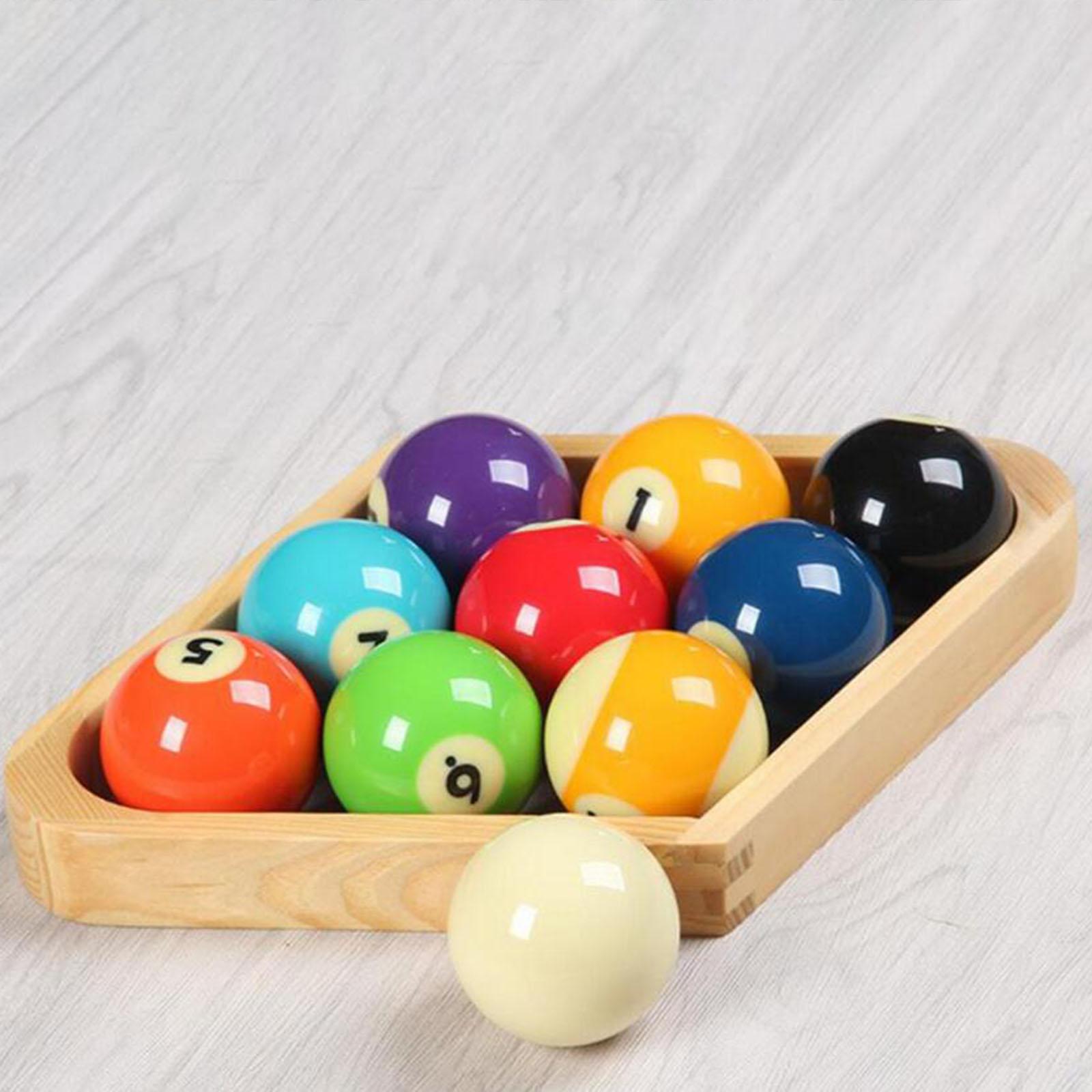 Billiard Ball Rack Holder Positioning Frame Wooden Chalks Pool Table Brushes Wood
