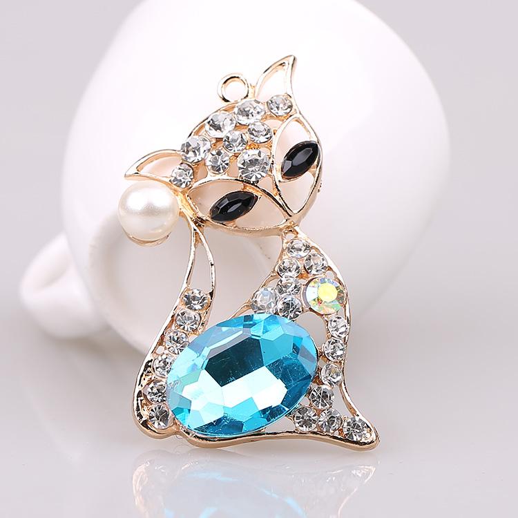5pcs Crystal Diamante Embellishments Scrapbook Craft DIY Decor Blue#4