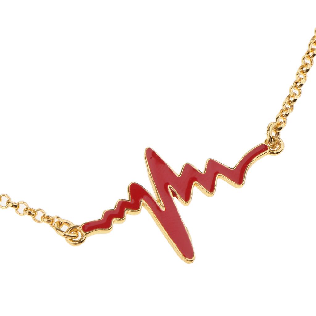  Women  Life Line Heartbeat Pendant Cardiogram Necklace  #10