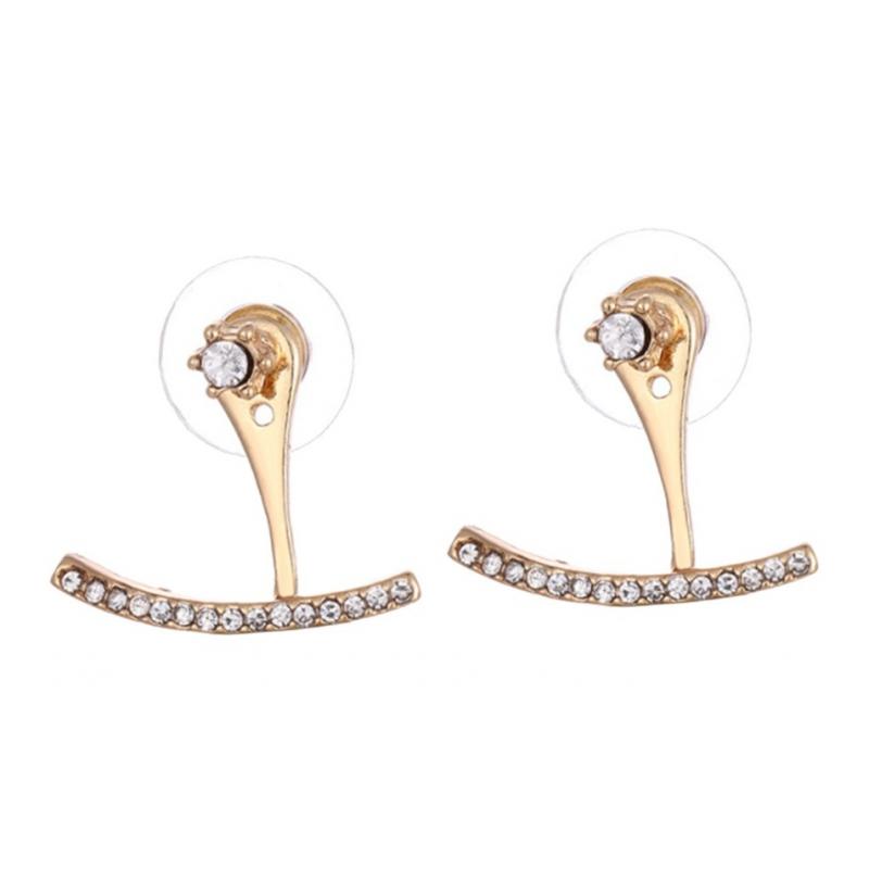 2Pcs Earrings Statement Ear Studs Girls Fashion Simple Daily Jewelry Wedding