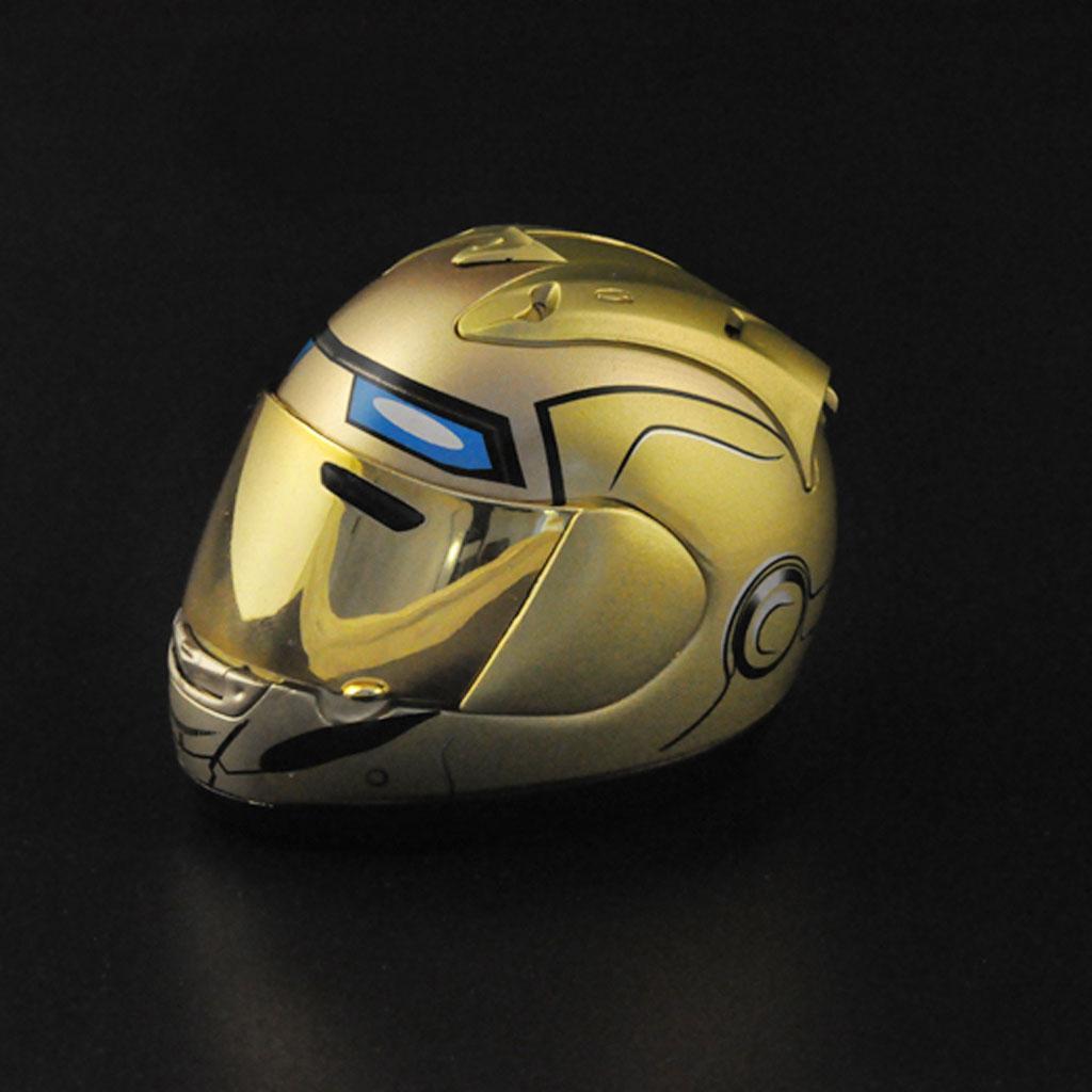 1/6 Scale Motorcyclist Biker Helmet with Display Case for Action Figure | eBay