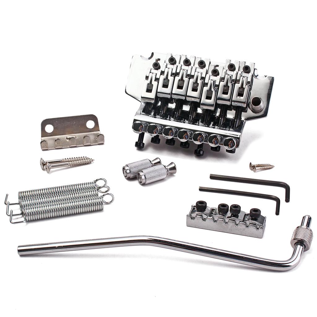 Electric Guitar Tremolo Bridge Double Locking Assembly System Chrome GA501