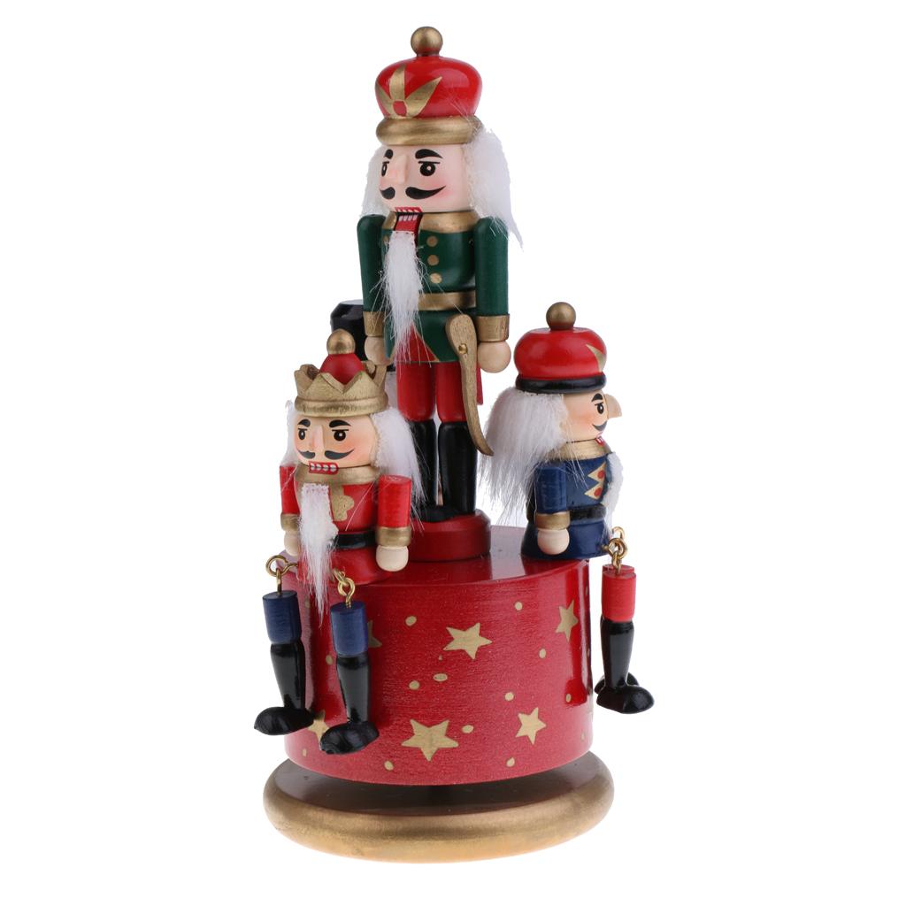 20/32cm Wooden Nutcracker Drummer King Soldier Kid Music ...