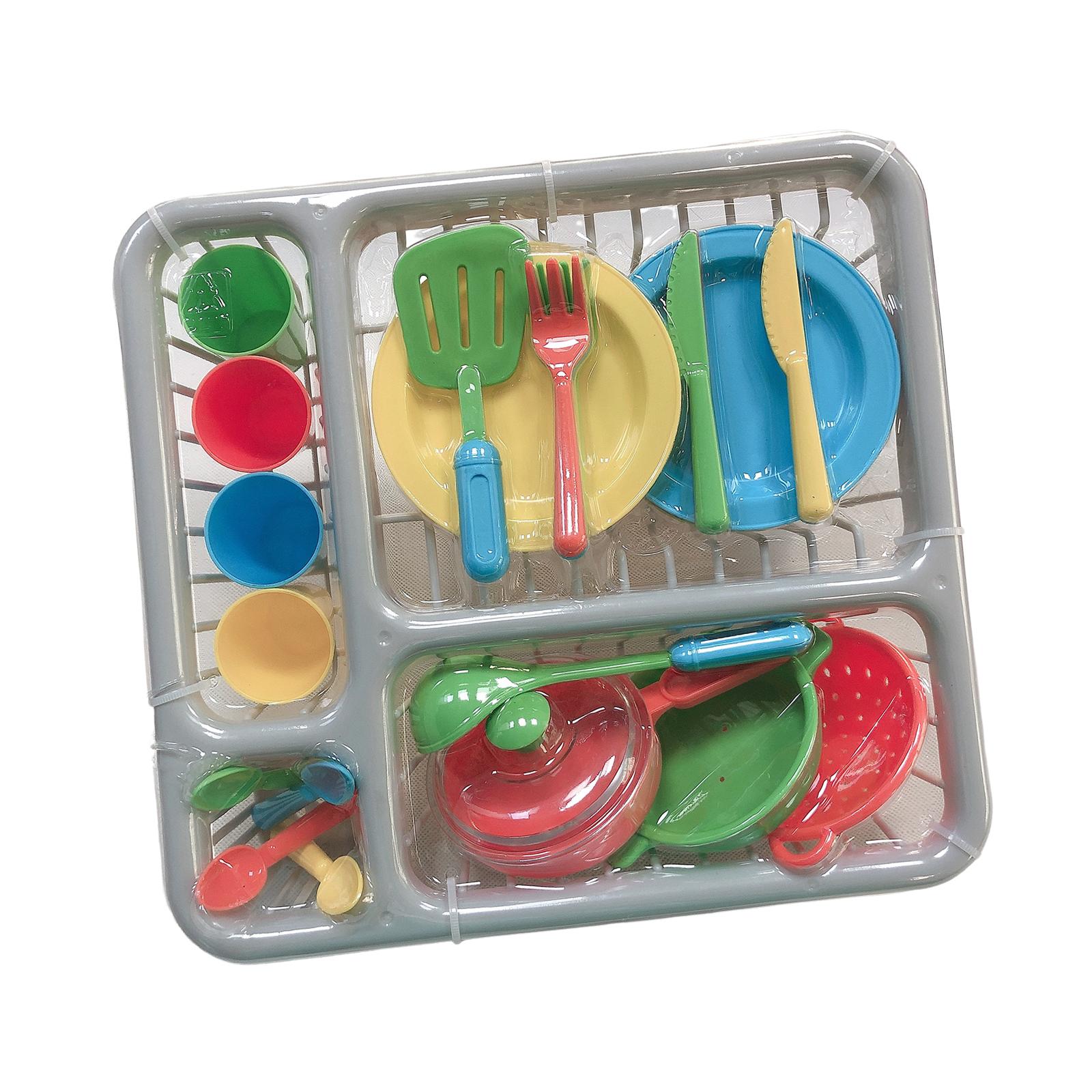 Kids Toy Plates and Dishes 28Pcs