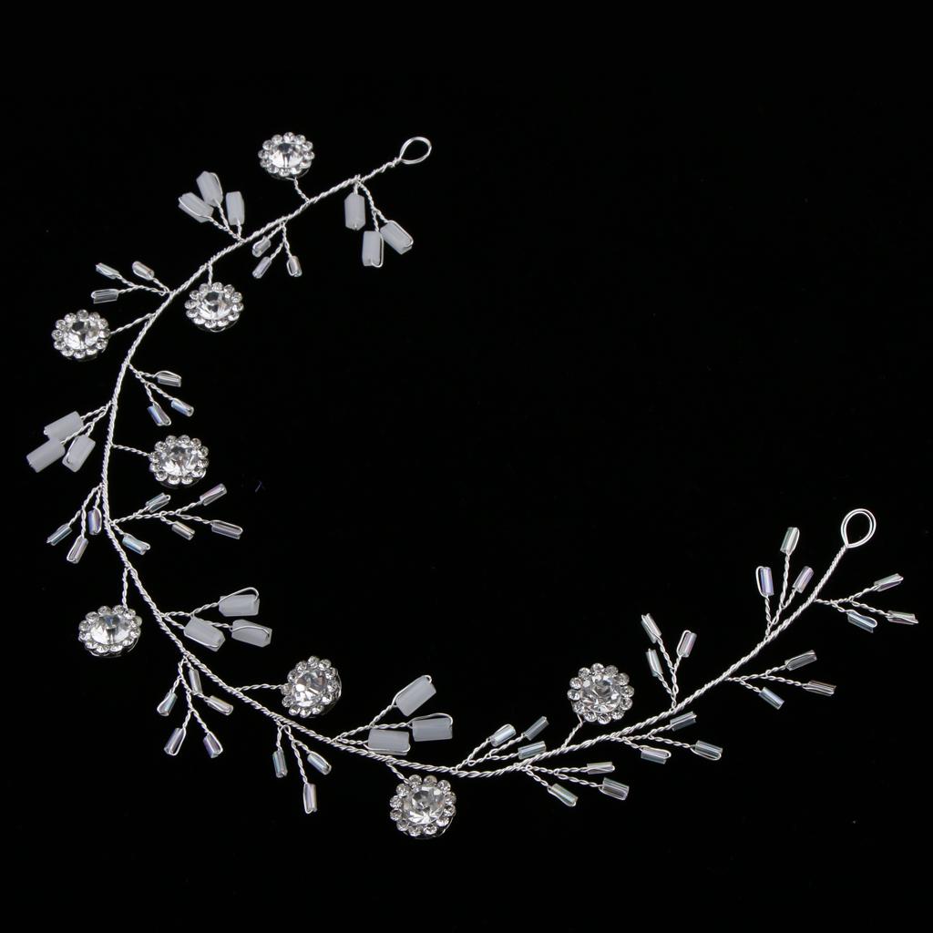Shiny Rhinestone Hair Vine Headband Wedding Bridal Party Prom Hair Accessory