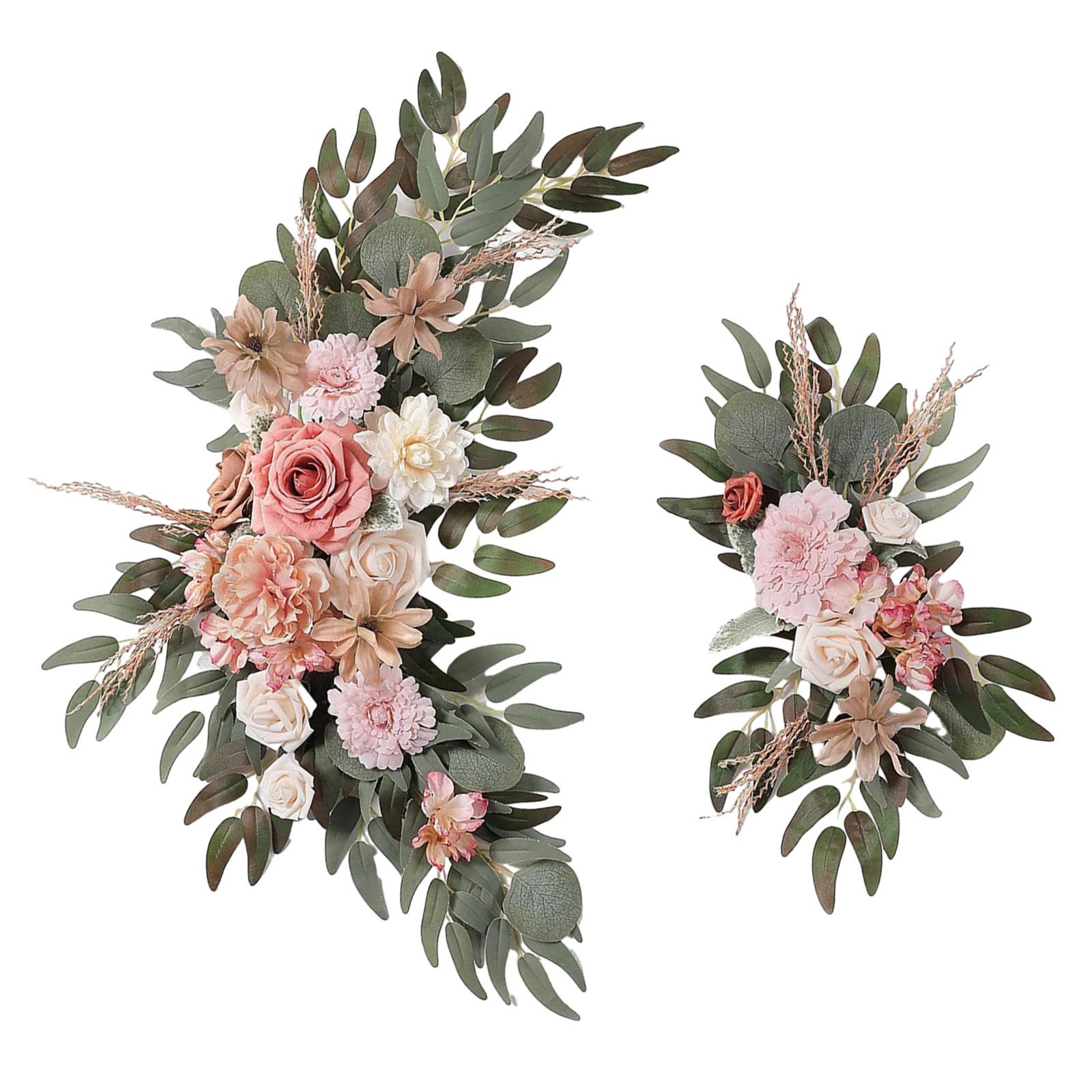 Silk Flower Wedding Arch Wreath