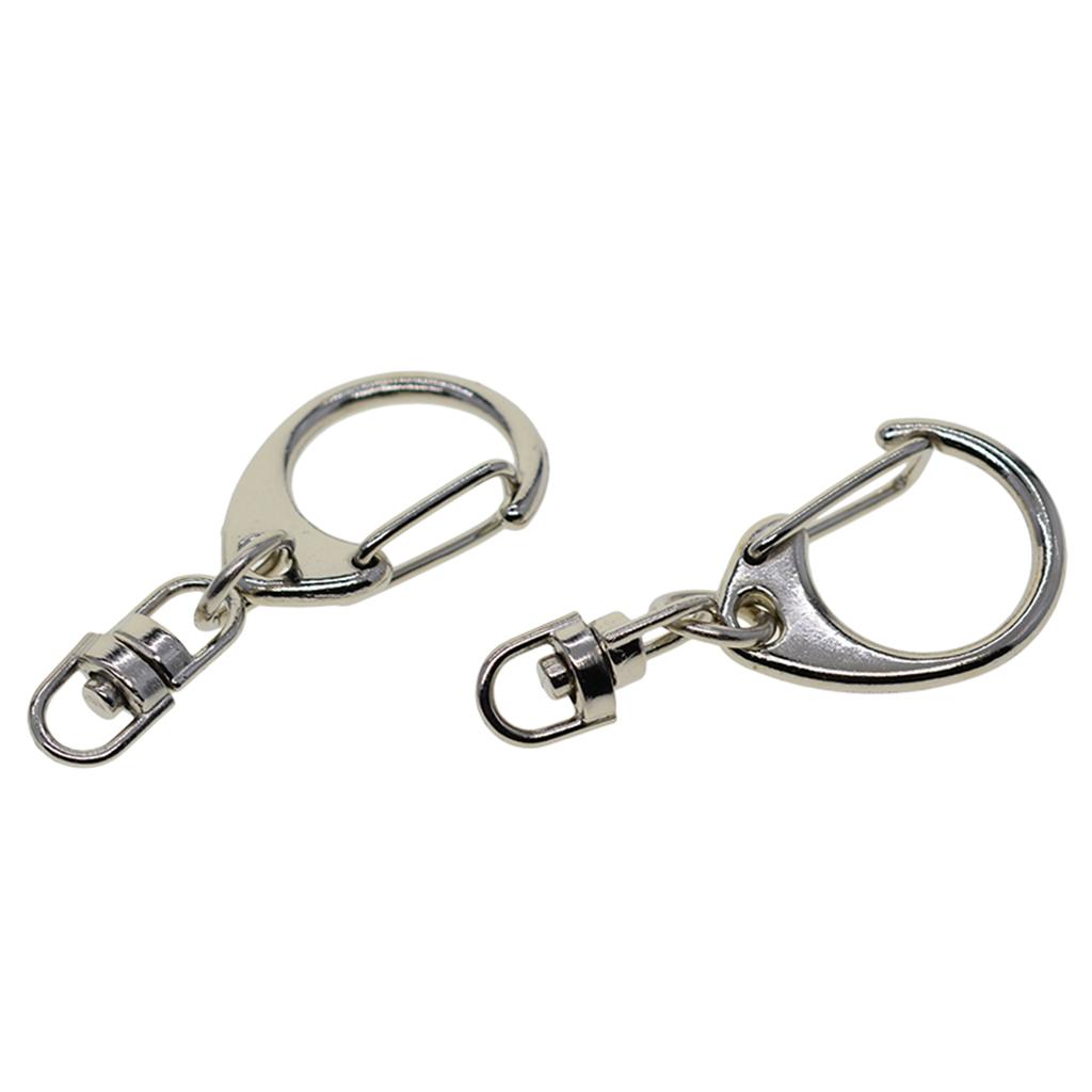 2x10 Pieces Keychain Carabiner Clip Snap Hook Key Ring Key Organizer Holder