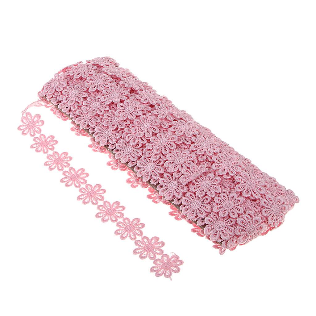 15Yards Daisy Lace Trim Crochet Flower Ribbon Sewing Dressmaking Edging