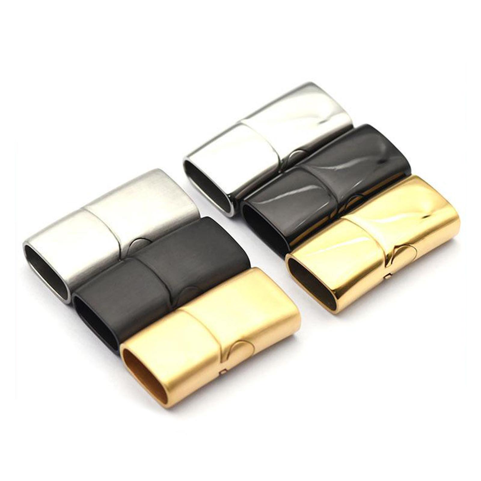 5 Pcs Magnetic Clasps Necklace Bracelet DIY Buckle Connector Golden3