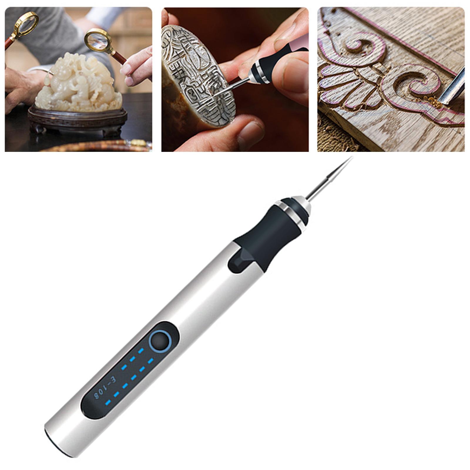 Electric Grinder Pen Drill Pen for Sanding, Polishing, Engraving Silver