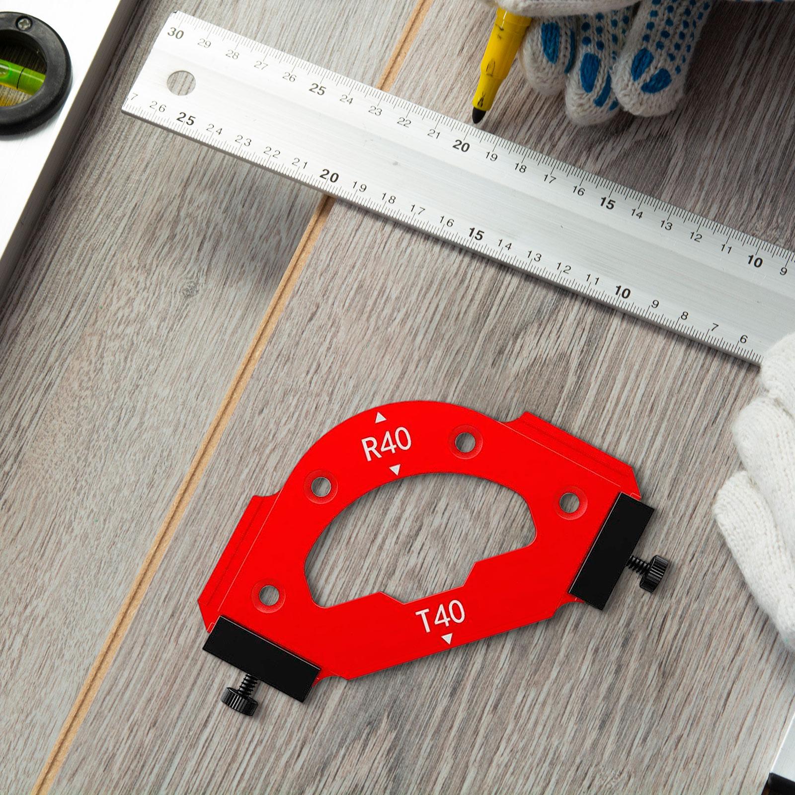 CURVE Angle Positioning Template Hardware for Home Carpentry Cutting Machine 121mmx72mm