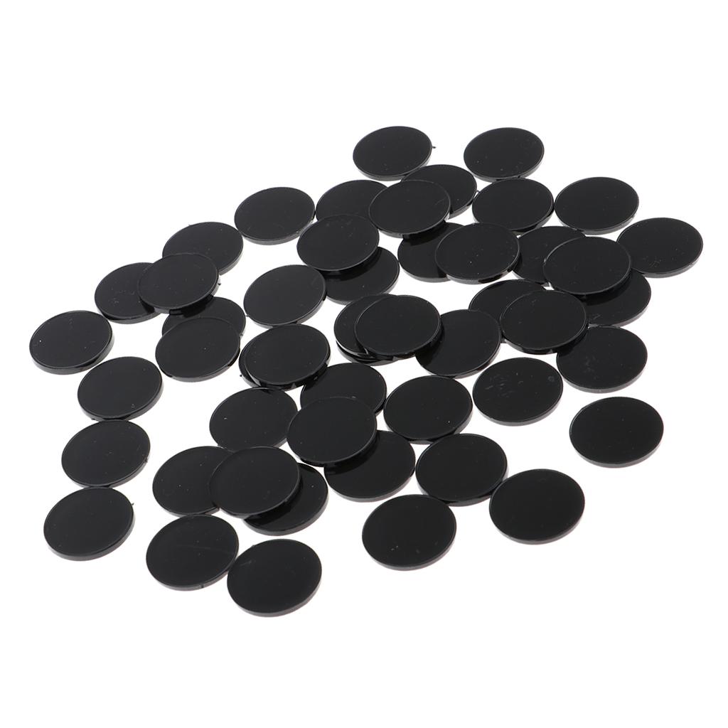 3x50pcs Plastic Round Base 22mm Miniature Display Stand RPG Wargames Accessory