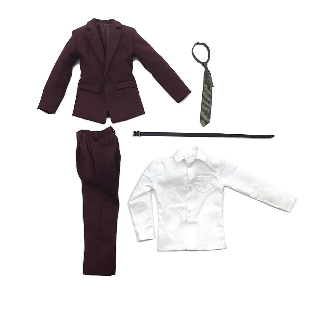 Men's Suit 1/6 Deep Red