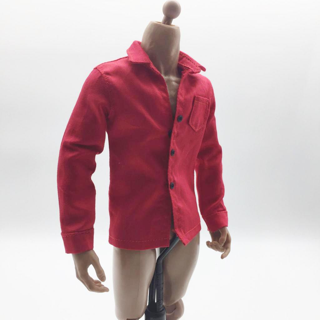 1/6 Scale Men's Shirt Male Clothing for 12'' Soldier Action Figures
