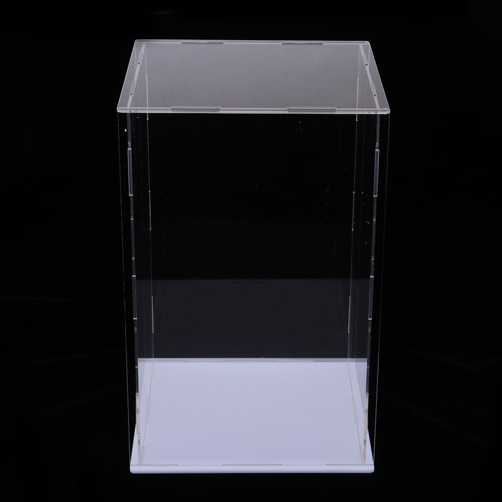 Acrylic Toy Display Show Case Dustproof Box Large Protection Case 15x15x25cm