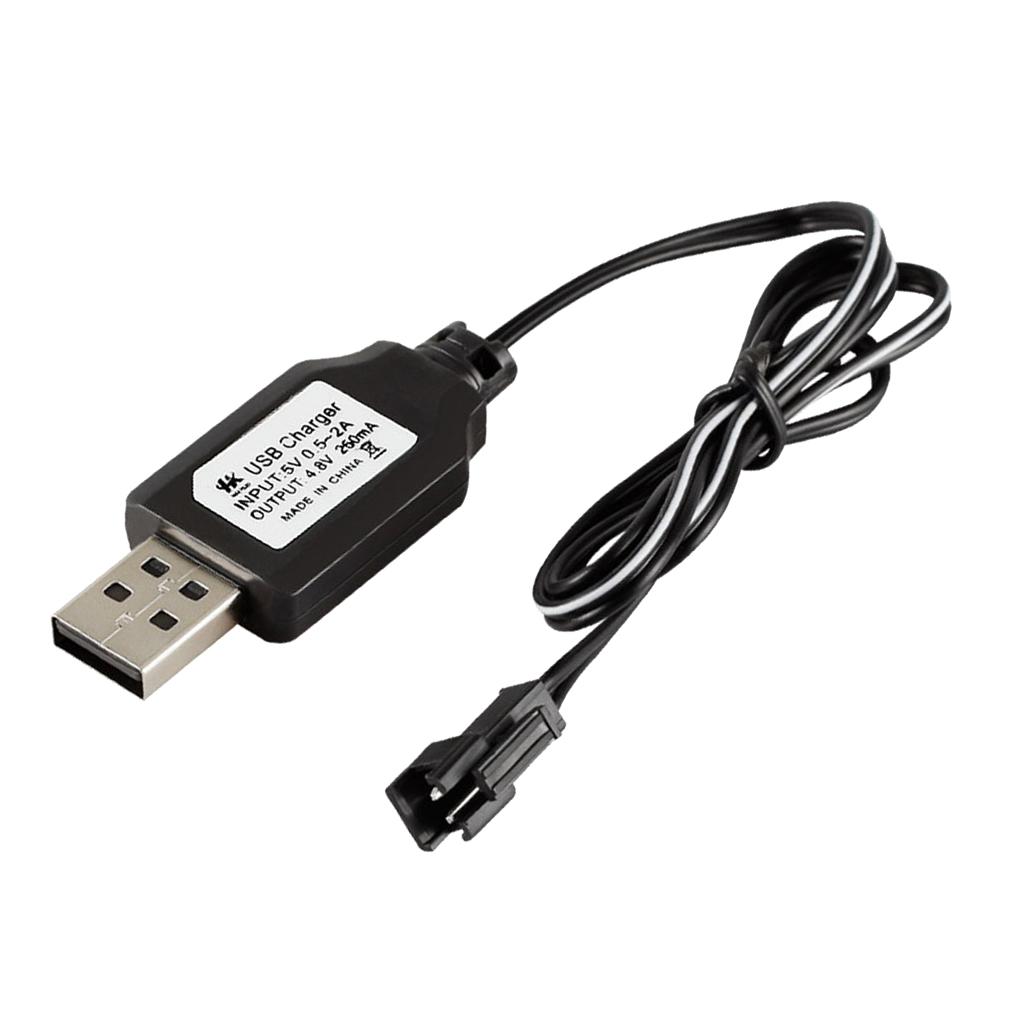 1Pc RC Model Battery Charger Cable 4.8V 250mA USB Balance Fast Charging