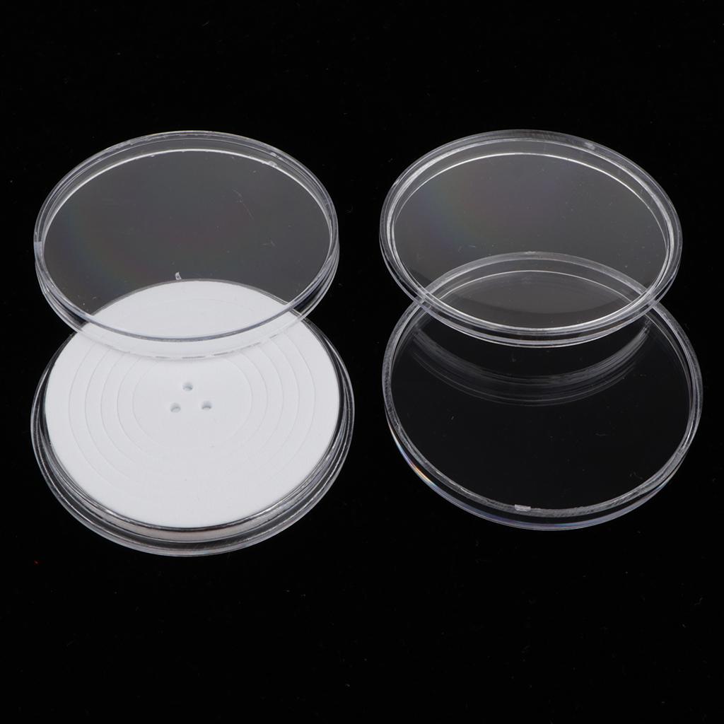 3x10 Pieces Coins Holder Clear Capsules Collecting Coins Boxes 46mm