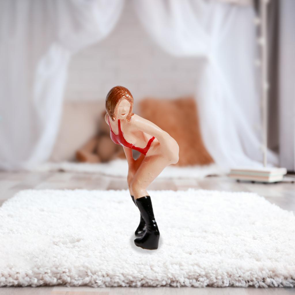 1:87 Miniature Scene People Figures Diorama Painted Human Figure Women