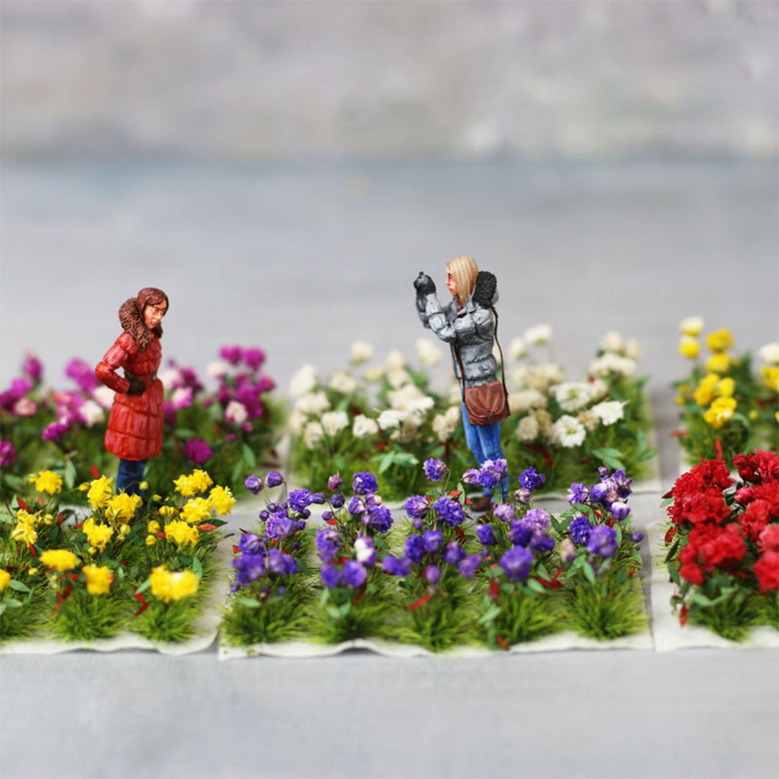 2 Boxes DIY Flower Cluster Model Railroad Architecture Grass Layout