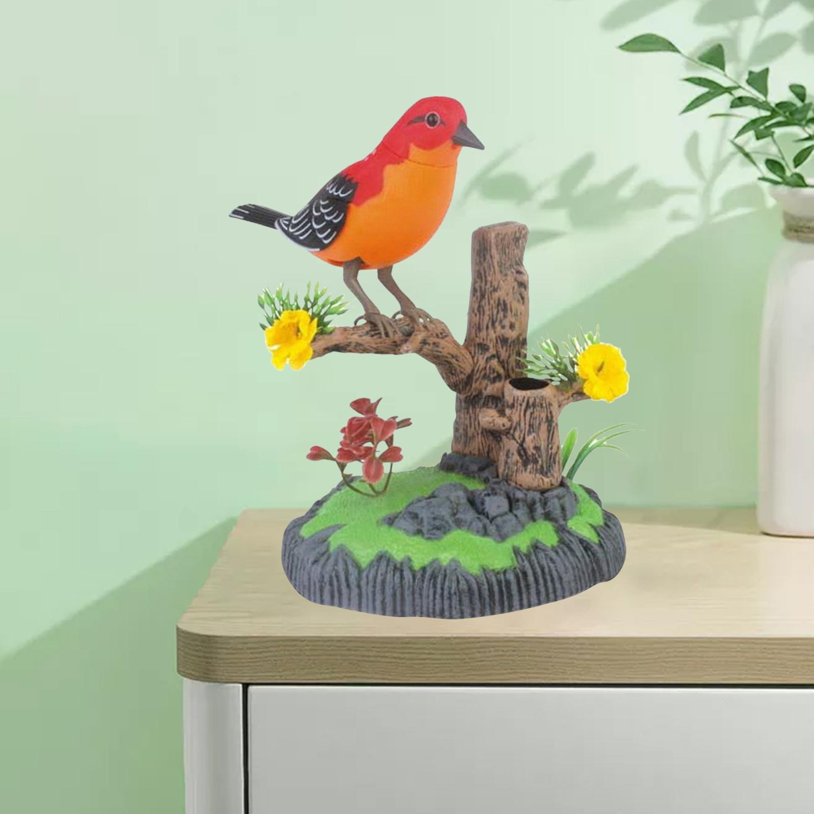 Sound Control Bird Simulation Bird Pen Holder Design Toy Gifts Present 506B