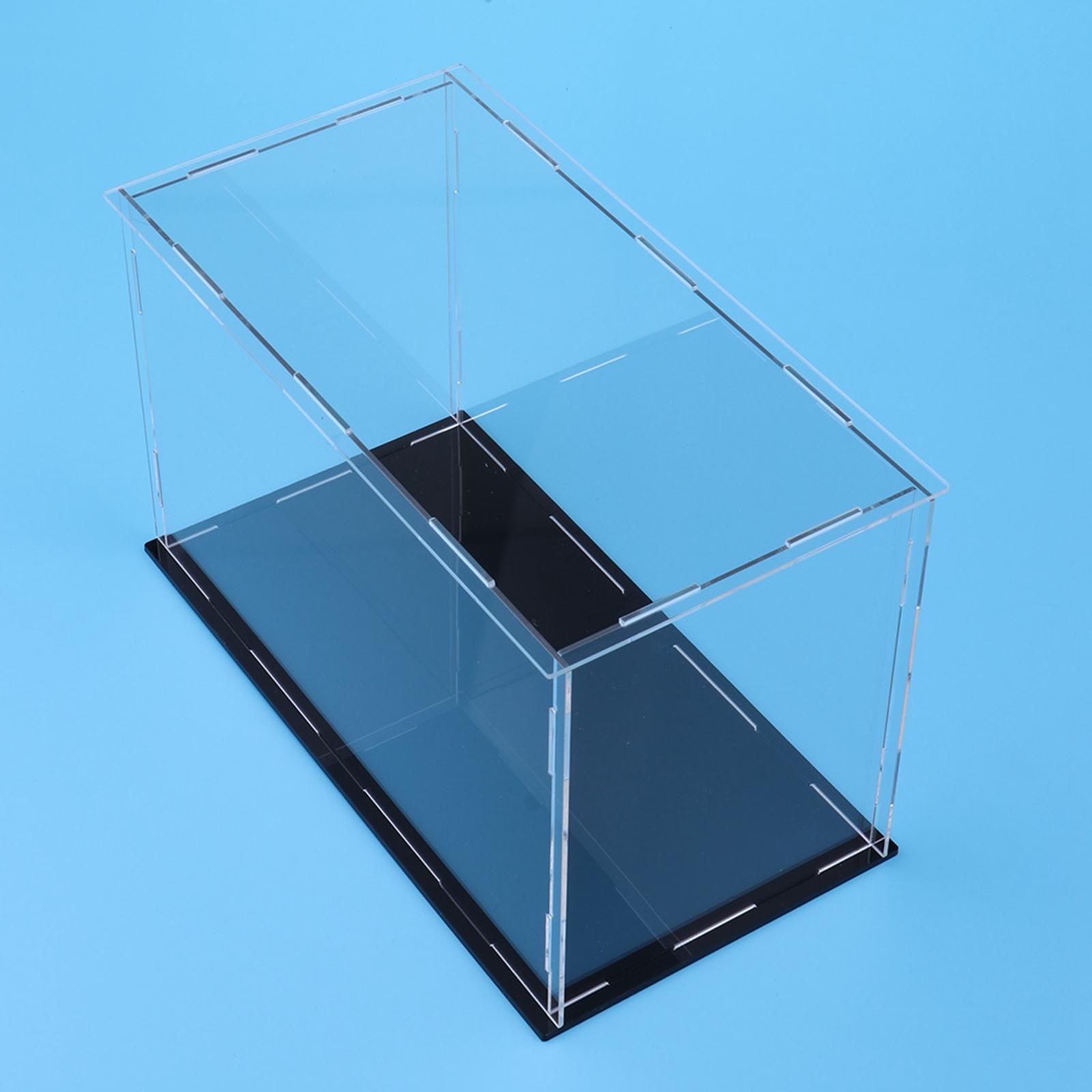 Clear Display Box Dustproof Protection Showcase for Model Toy 42x10x17cm