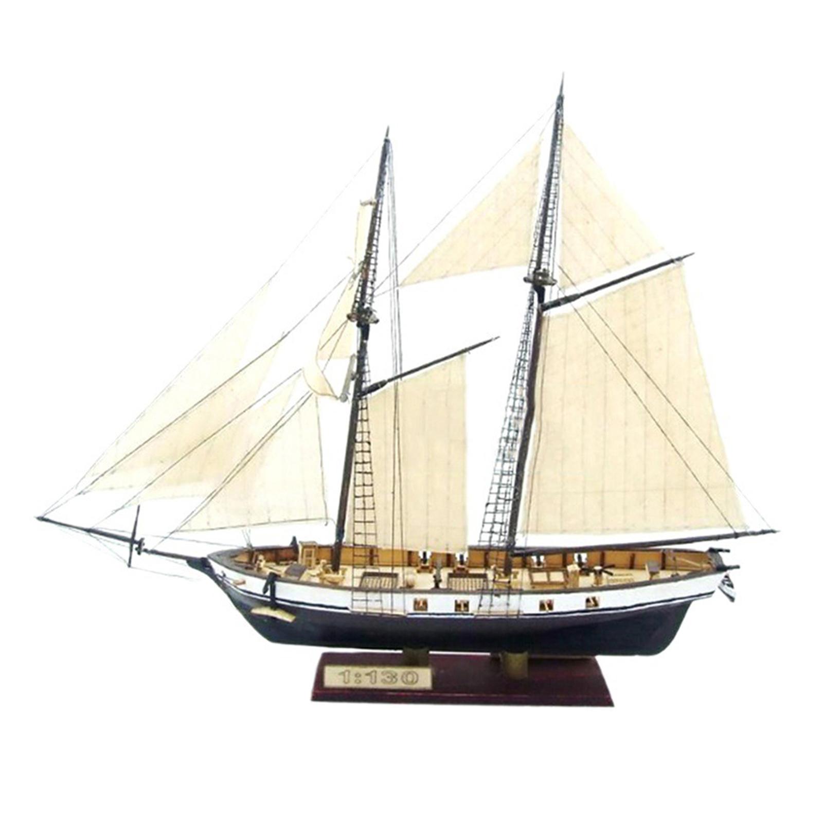 Wooden Sailboat Model