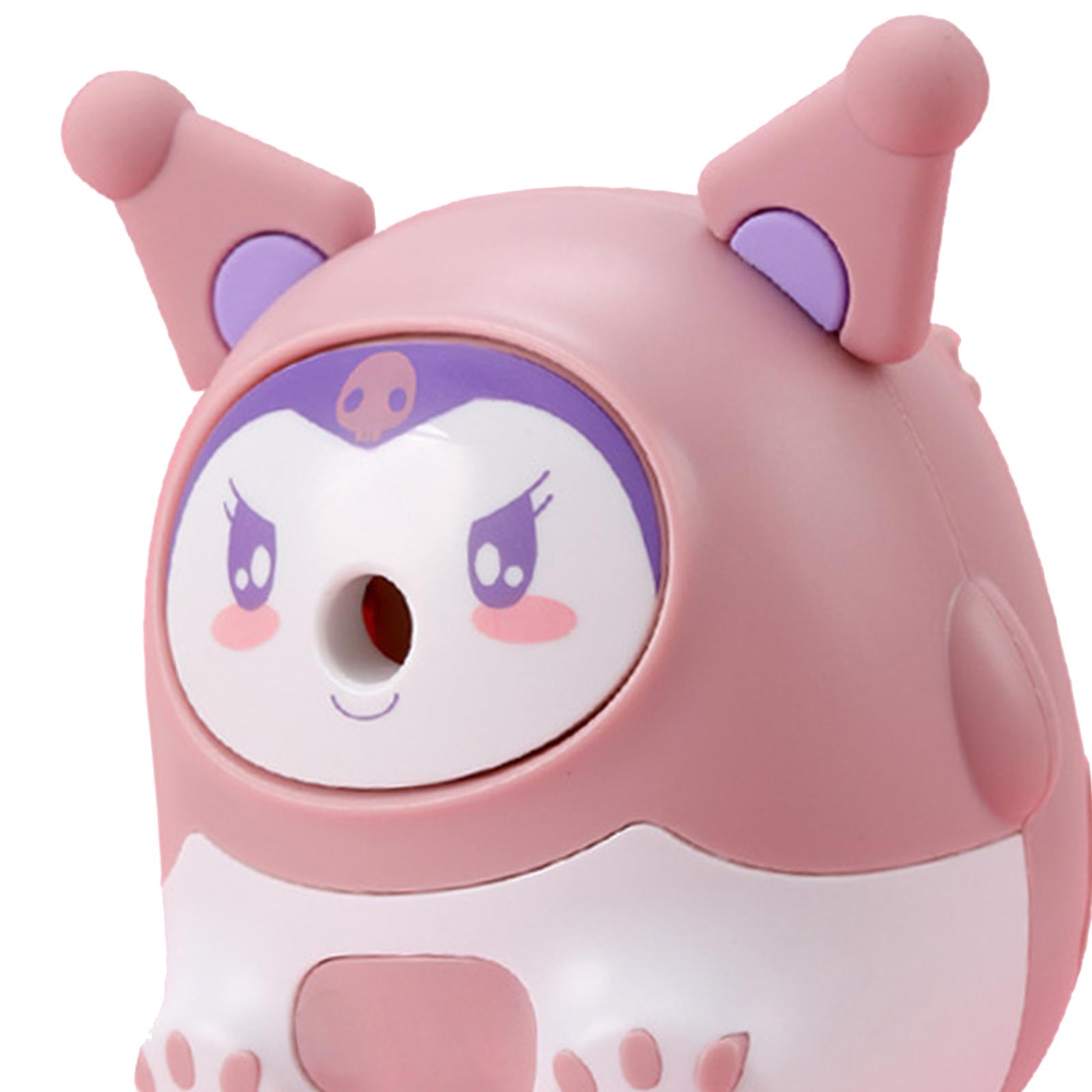 Pencil Sharpener Office Supplies Crayon Sharpener for Home Boys Teacher Pink