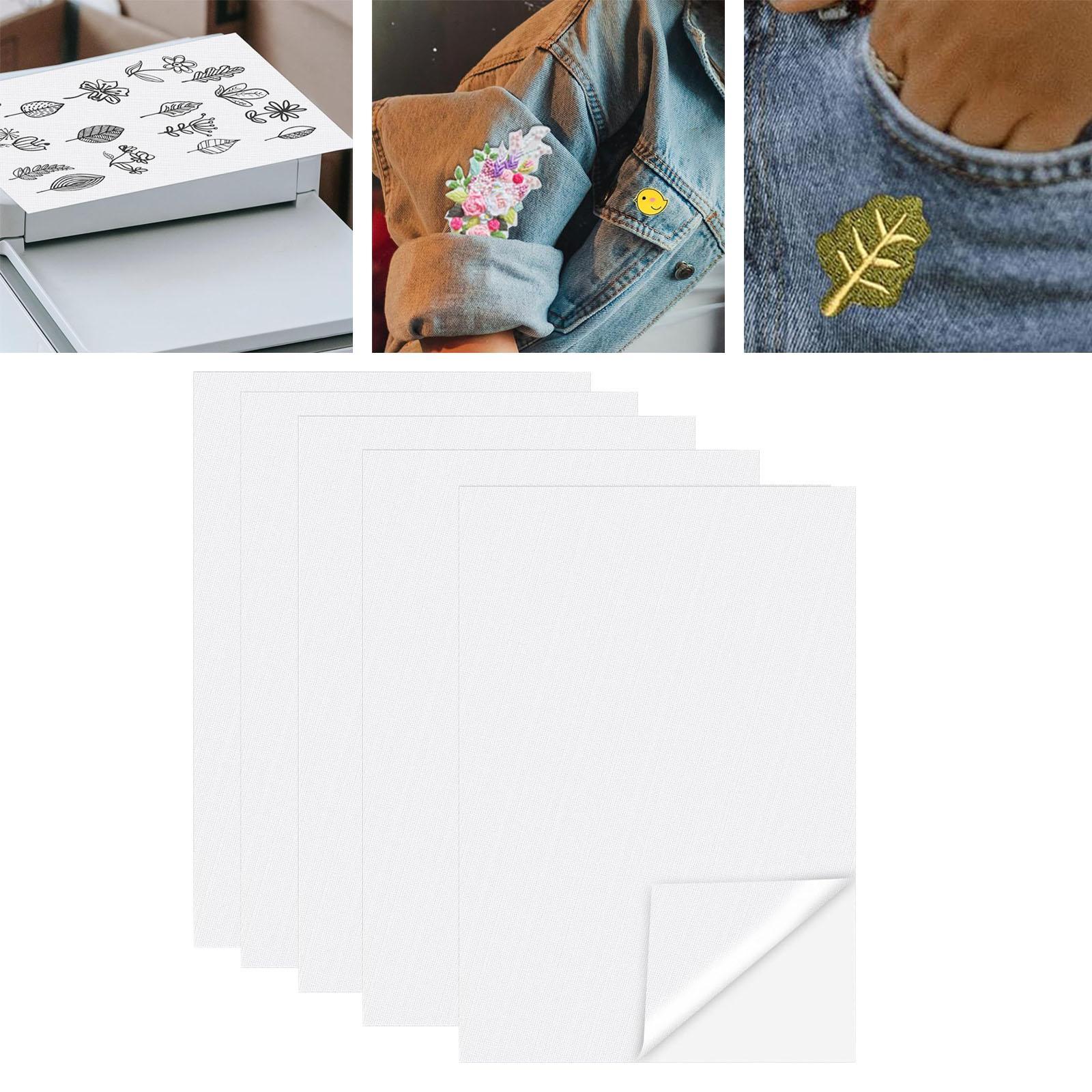 5Pcs Water Soluble Embroidery Stabilizer Blank Printable for Cushions Sewing