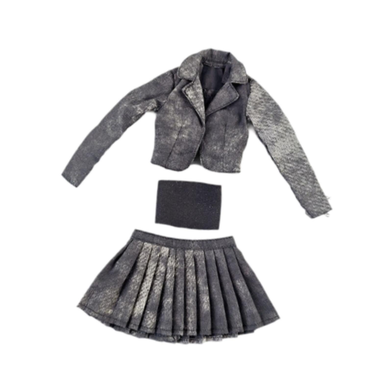 Jacket Skirt And Tube Top Set
