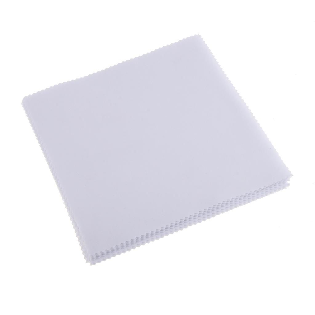 2x10PCS Microfiber Cleaning Cloth Eyeglasses Screen Camera Lens Cleaner White