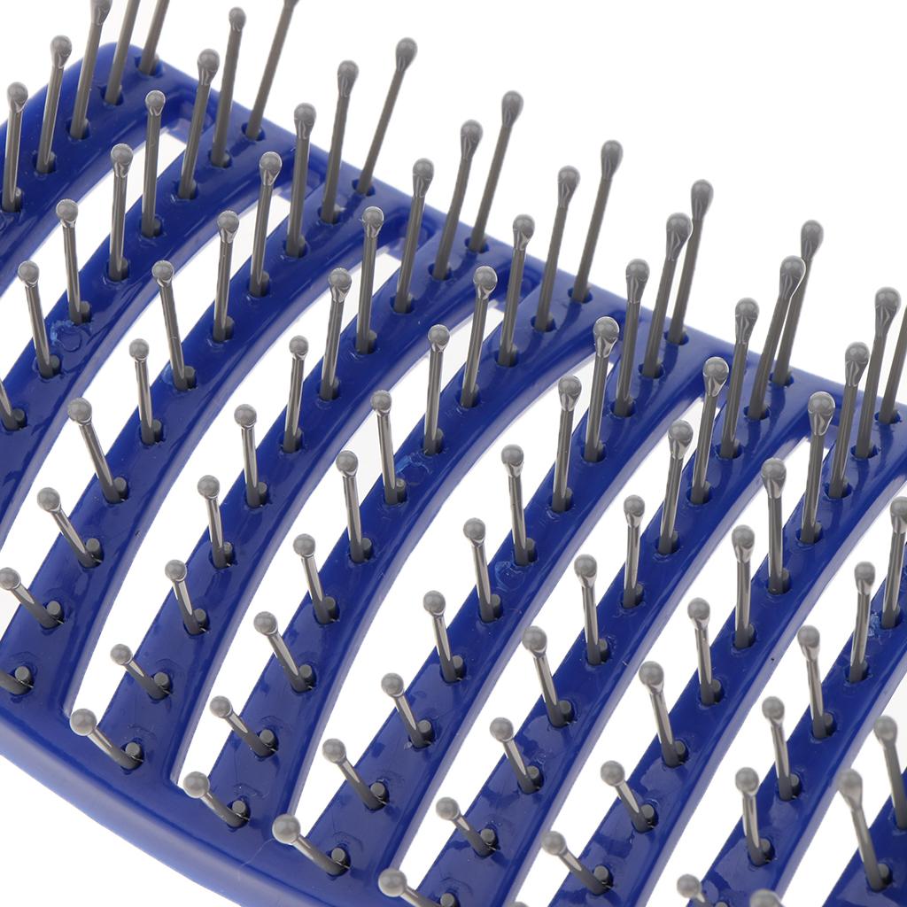 3pcs Large Curved Vented Hair Brush for Detangling Drying Scalp Massage