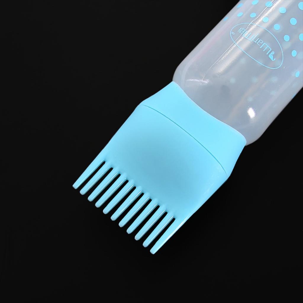 120ml Reusable Hair Dye Tint Bottle Applicator Brush Salon Highlighting