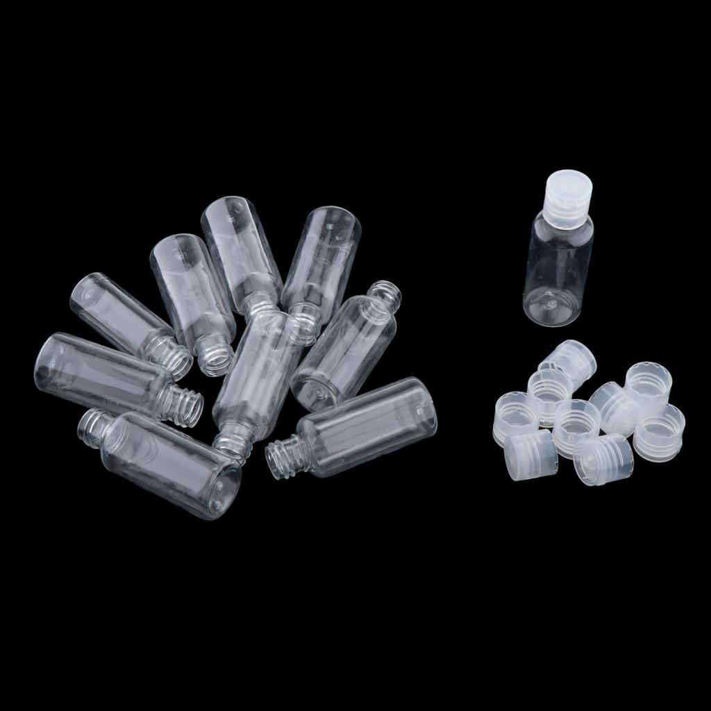 10pcs Liquid Sampling Bottle Essential Oils Lotion Cream Storage Vials 30ml