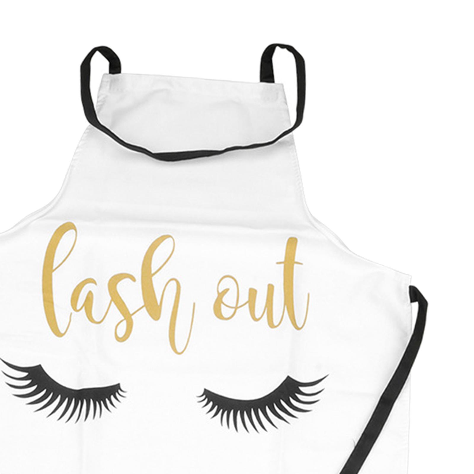 Kitchen Apron Adjustable Durable Tools for Baking Cleaning Unisex Adult White