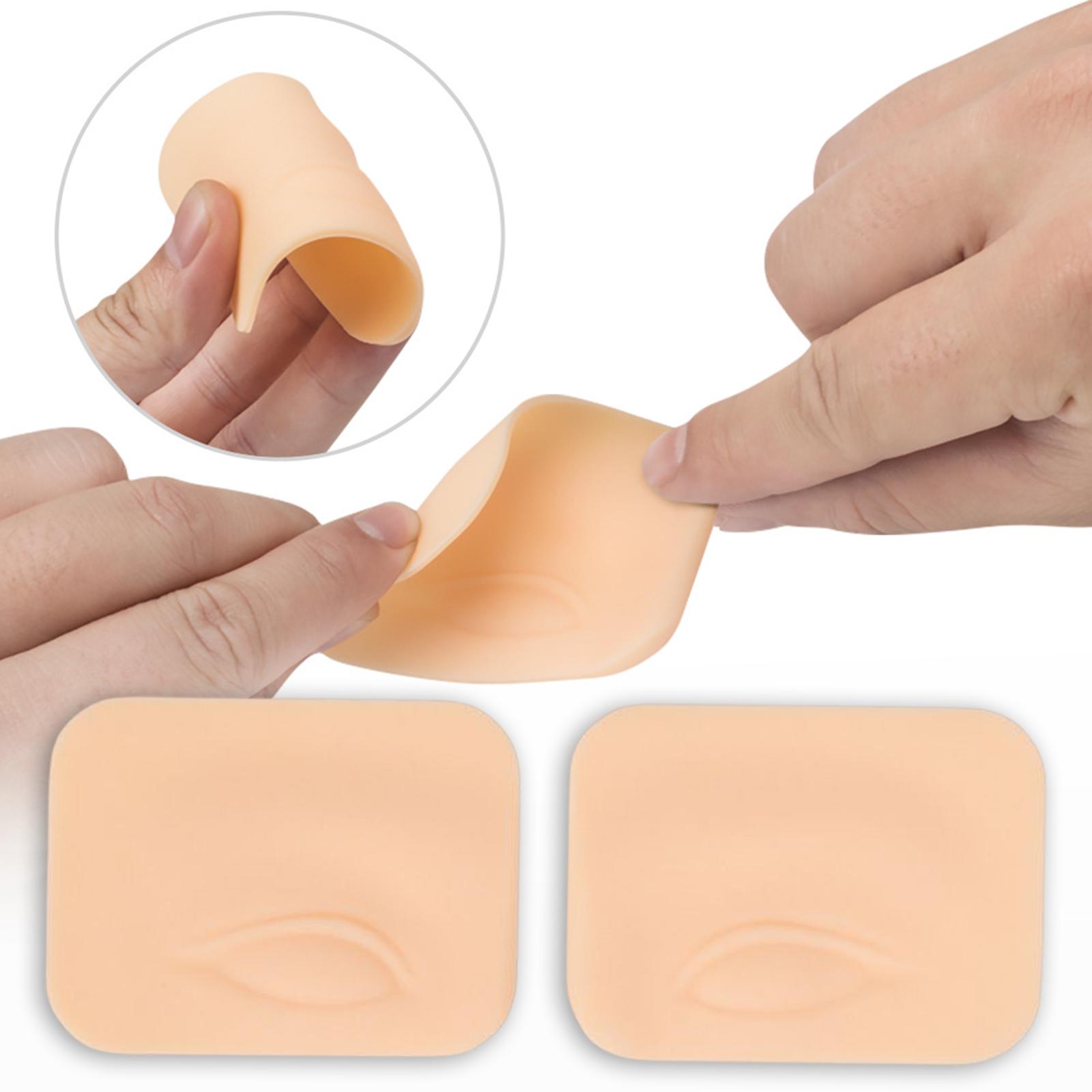 Silicone face Makeup Practice Board Realistic Reusable for Beautician