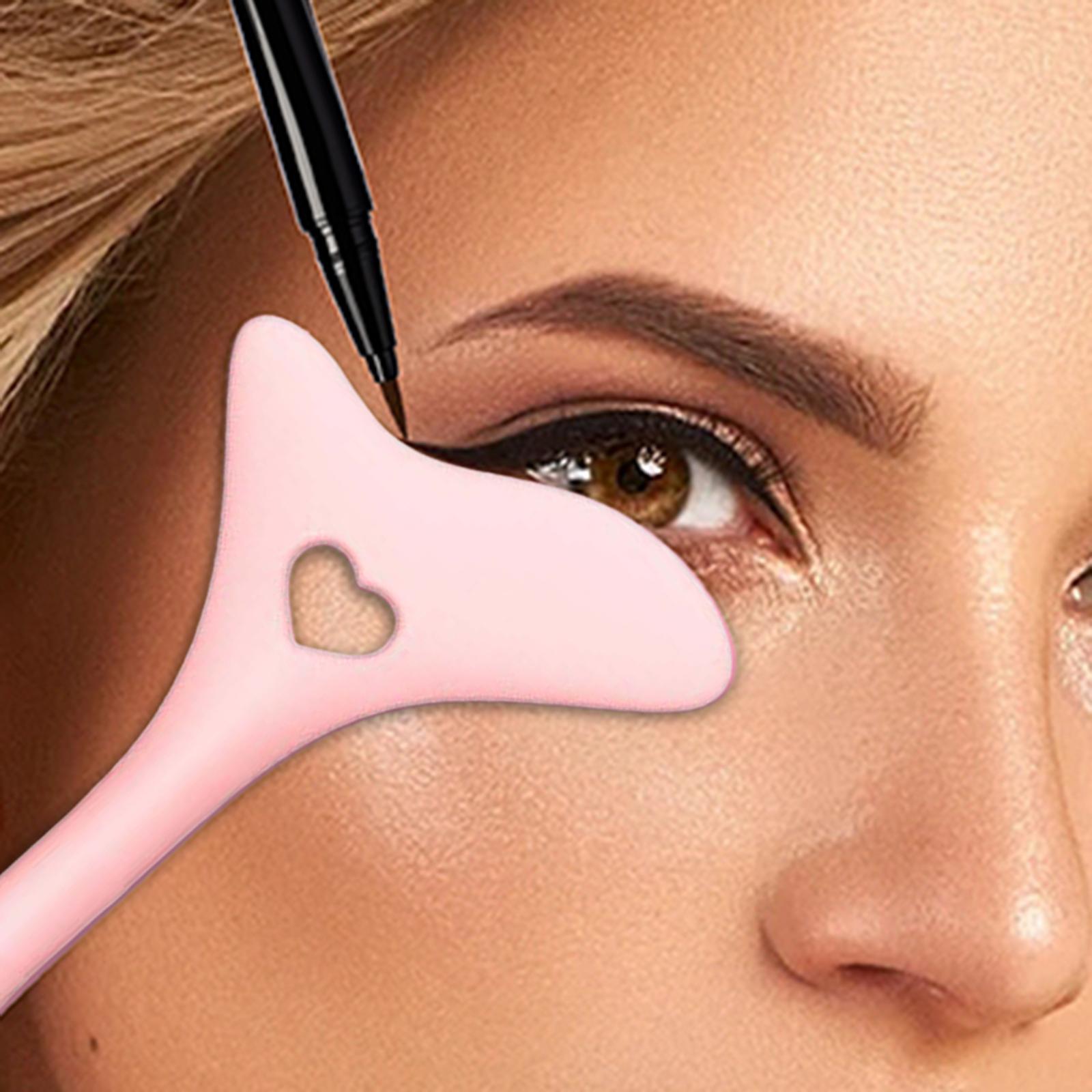 Multipurpose Winged Eyeliner Silicone Winged Tip Eyeliner Aid Face pink