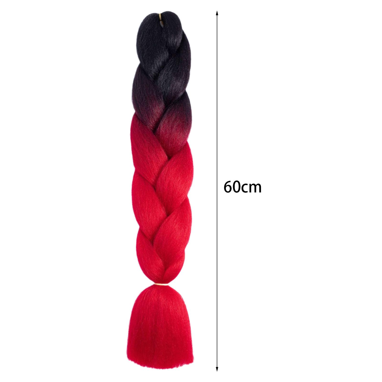 Jumbo Braiding Hair 23.62'' DIY Portable Crochet Braid for Holiday Daily Use B1