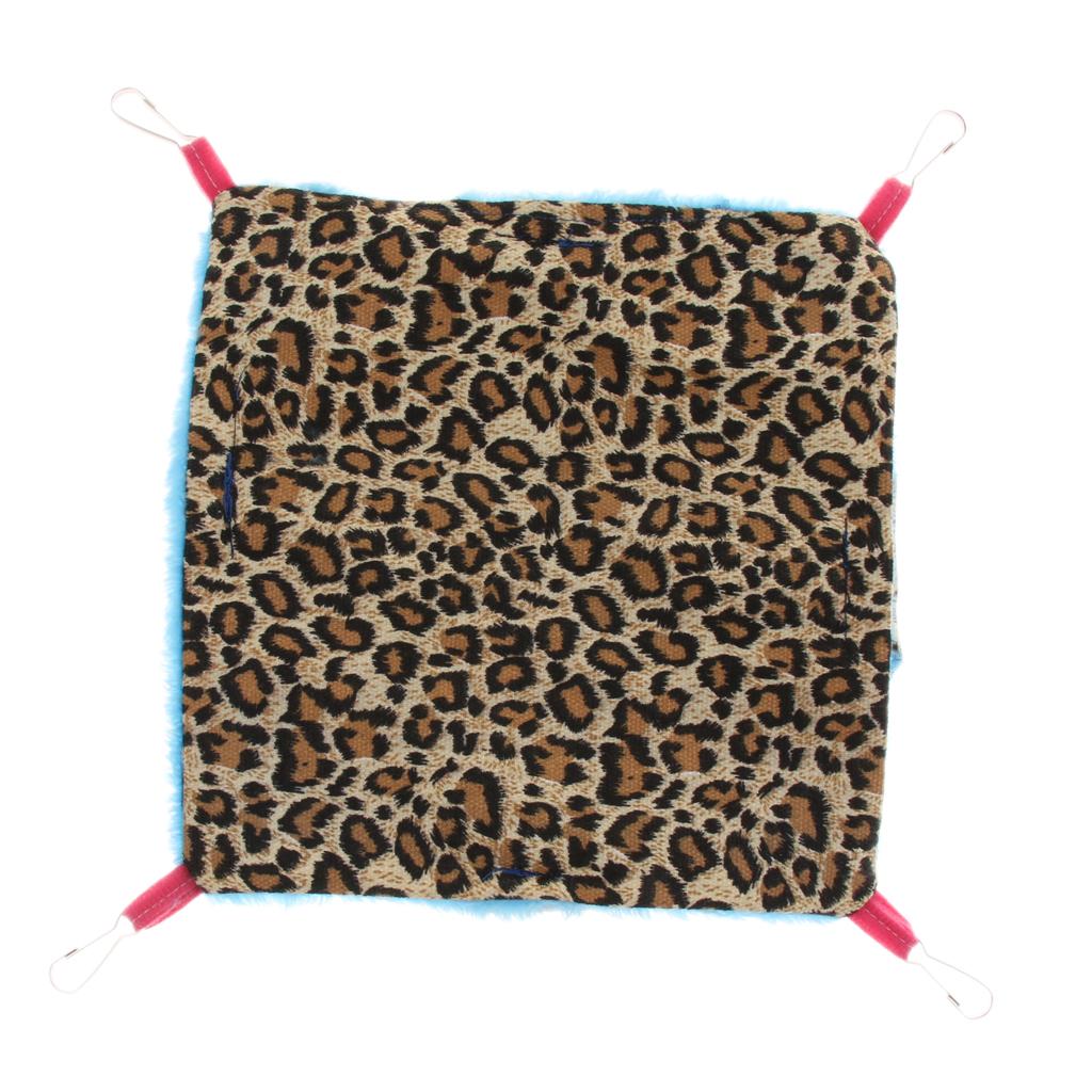 Soft Squirrel Hammock Dwarf Hamster Nest Bed Kitty Sleeping Pad Mat Leopard