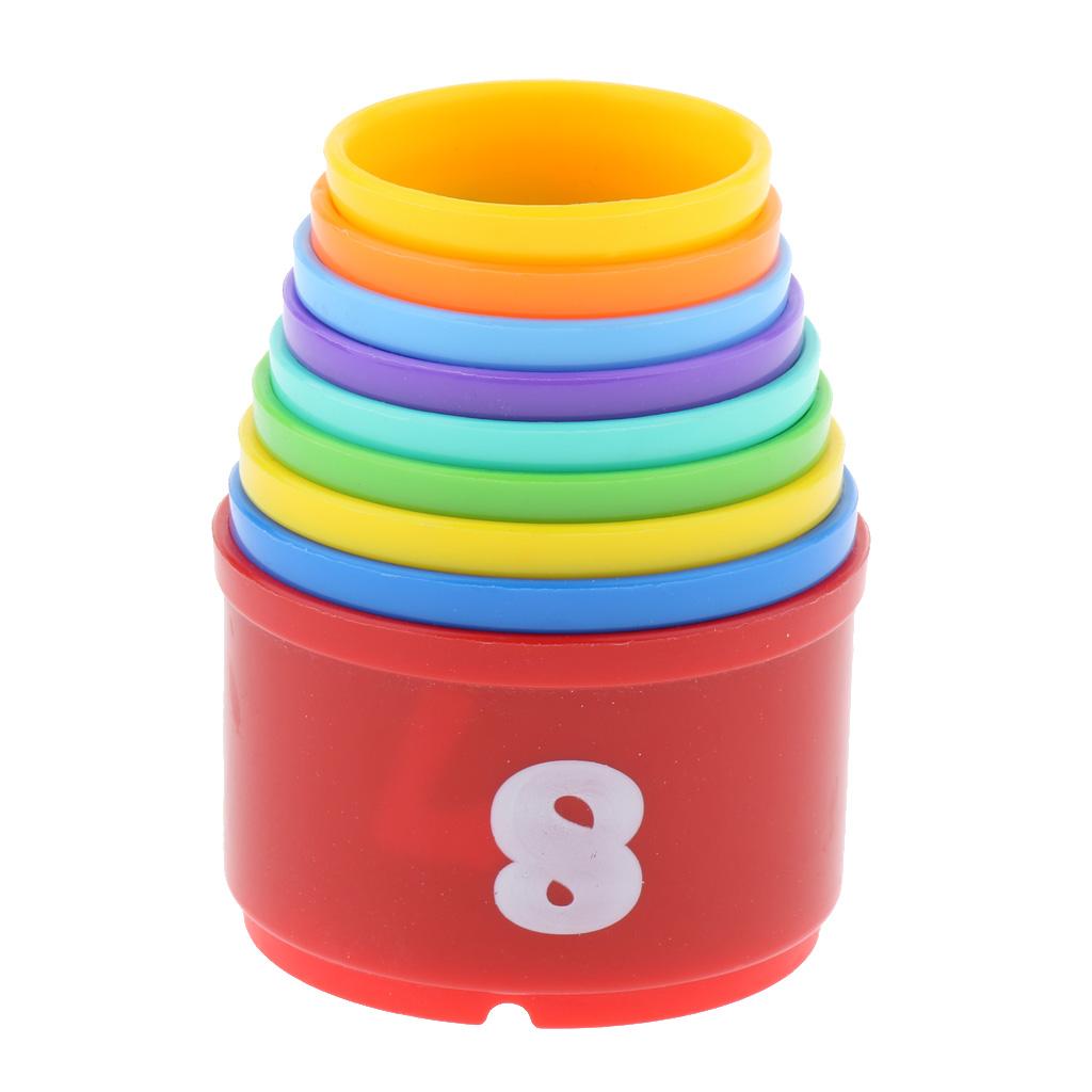 Parrot Food Toys Educational Stacking Cup Toy Chewing Training for Bird