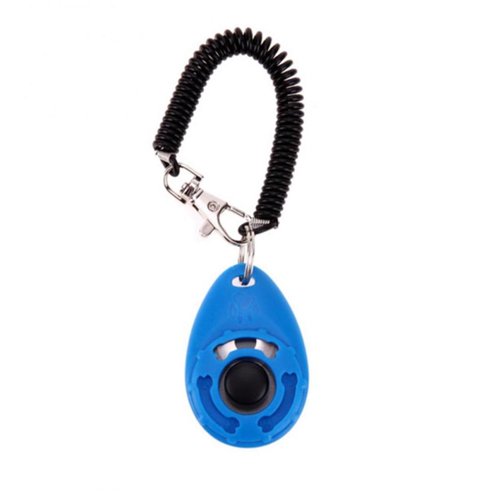 Dog Training Whistle Pet Training Clicker Adjustable Product Supplies Blue